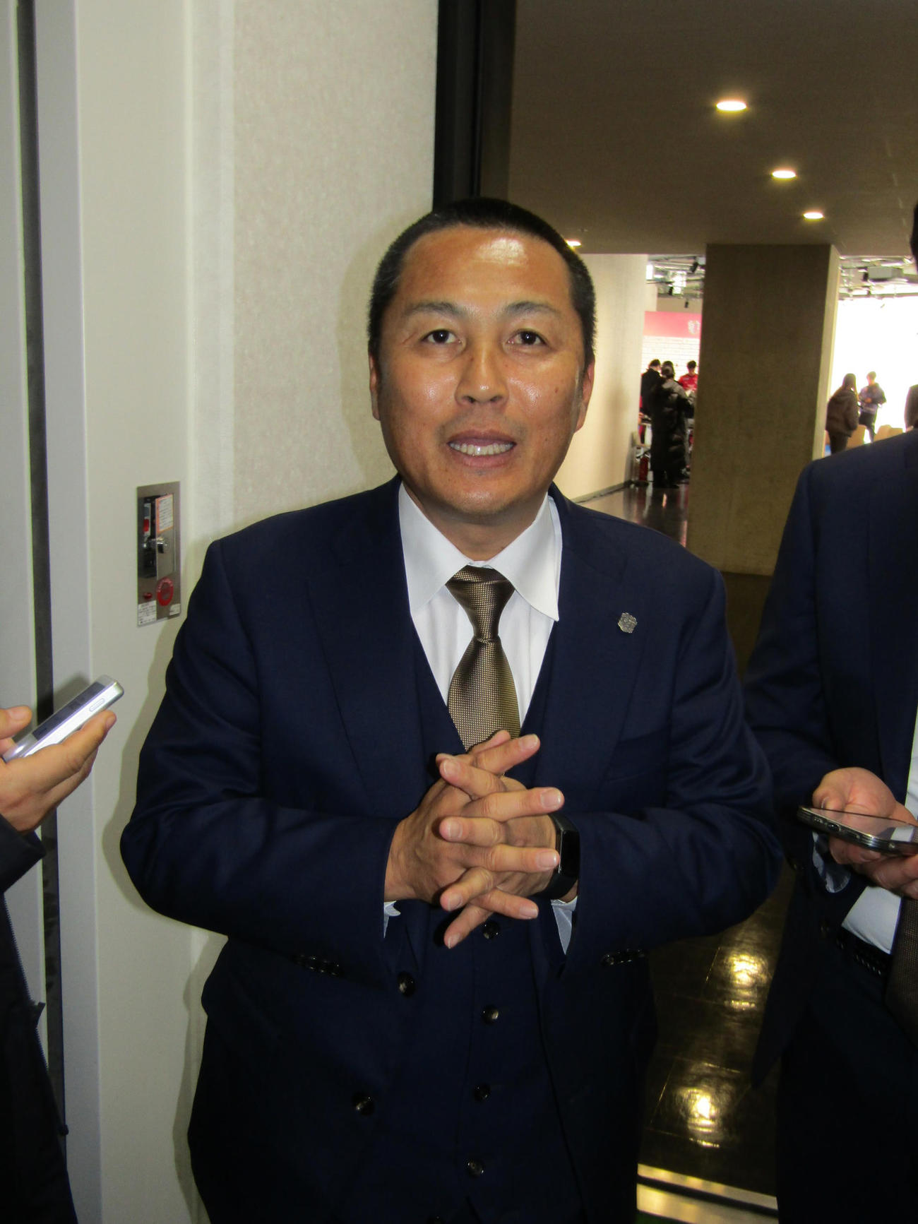 C大阪森島社長（25年1月9日撮影）