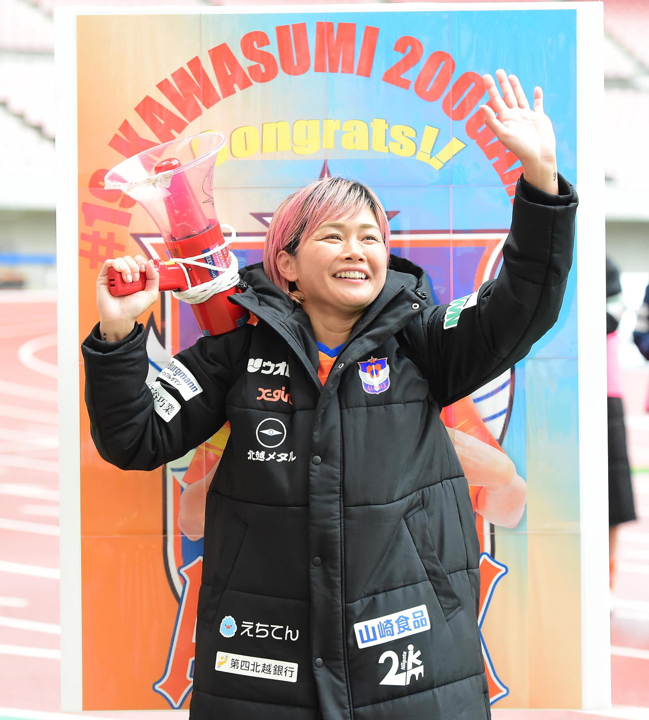 なでしこ、WEリーグ通算200試合出場を達成した新潟L・川澄（撮影・小林忠）