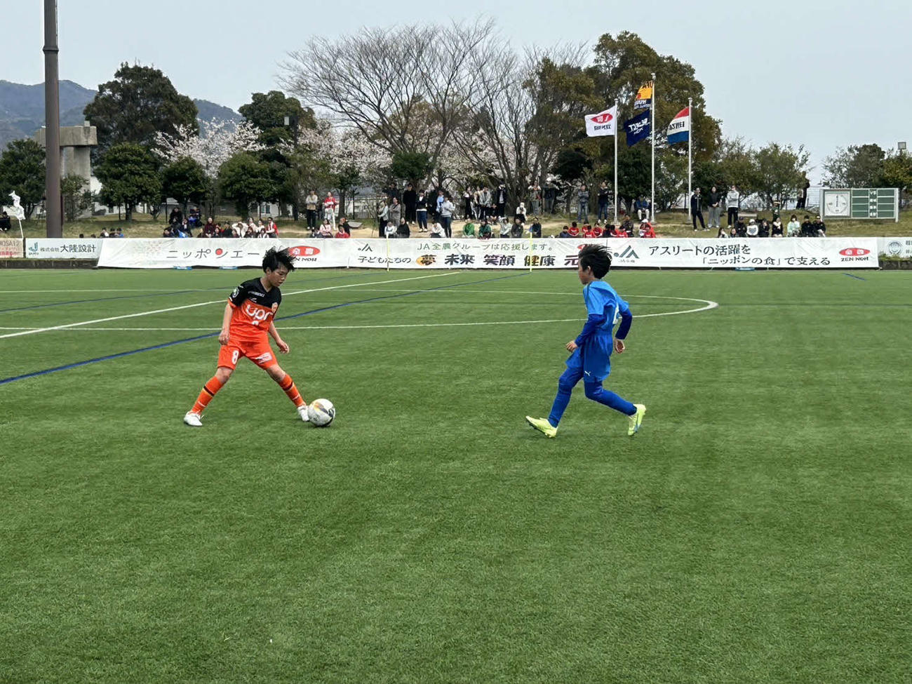 予選Dグループのレノファ山口FC対玉湯サッカークラブ