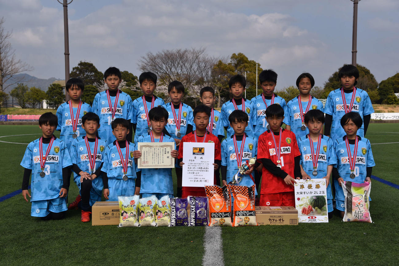 準優勝したオオタフットボールクラブ