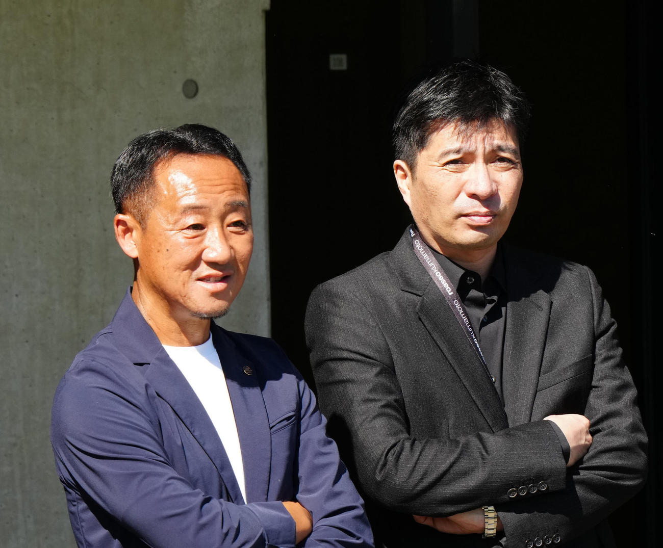 町田黒田監督（左）と藤田社長（2023年撮影）