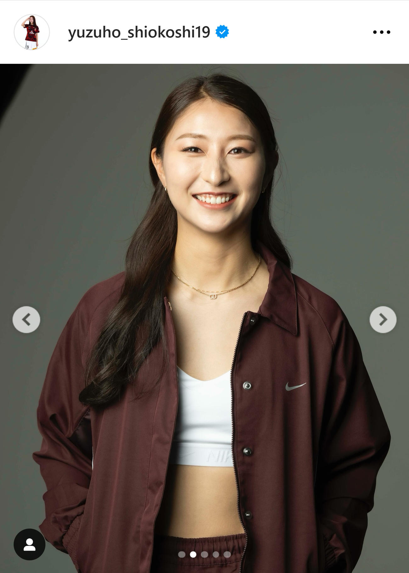 塩越柚歩のインスタグラムから