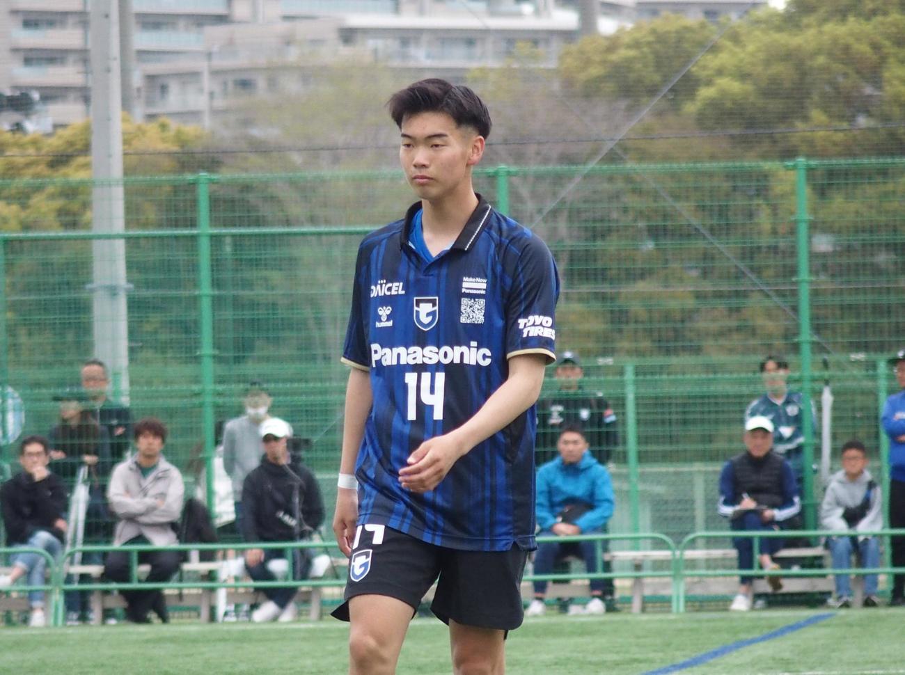G大阪ユースFW中積爲（撮影・永田淳）