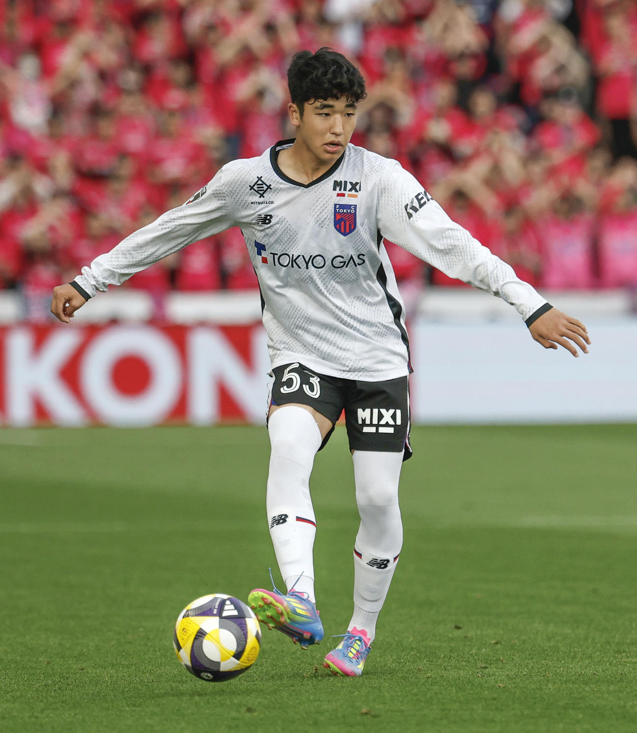 C大阪対FC東京　J1最年少先発を果たしたFC東京・北原（共同）