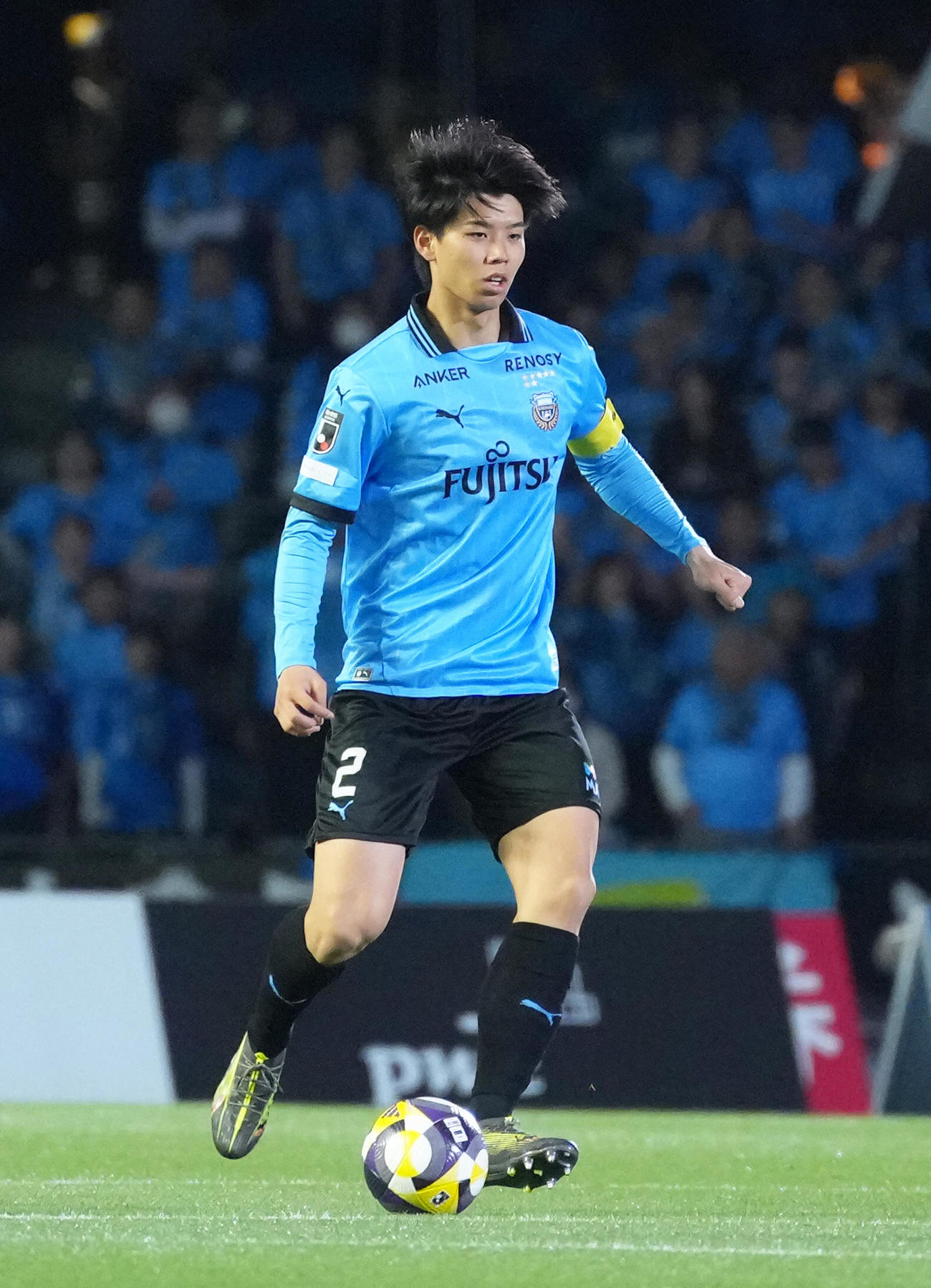 川崎F高井幸大（2025年4月9日撮影）