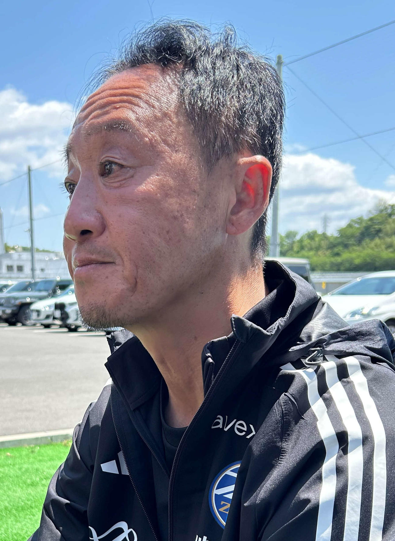 次節京都戦に向けて囲み取材に応じた町田の黒田剛監督