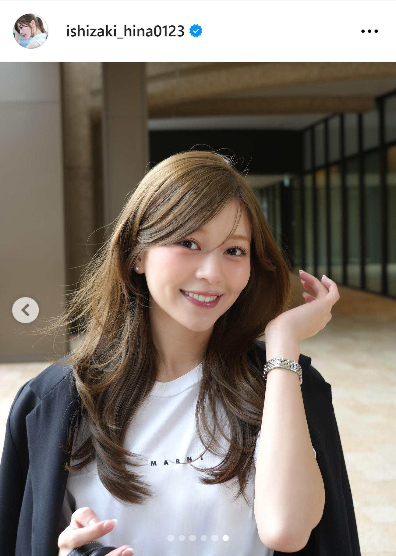 石崎日梨のインスタグラムから