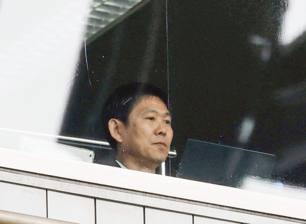 FC東京―神戸戦の視察に訪れた森保監督（共同）