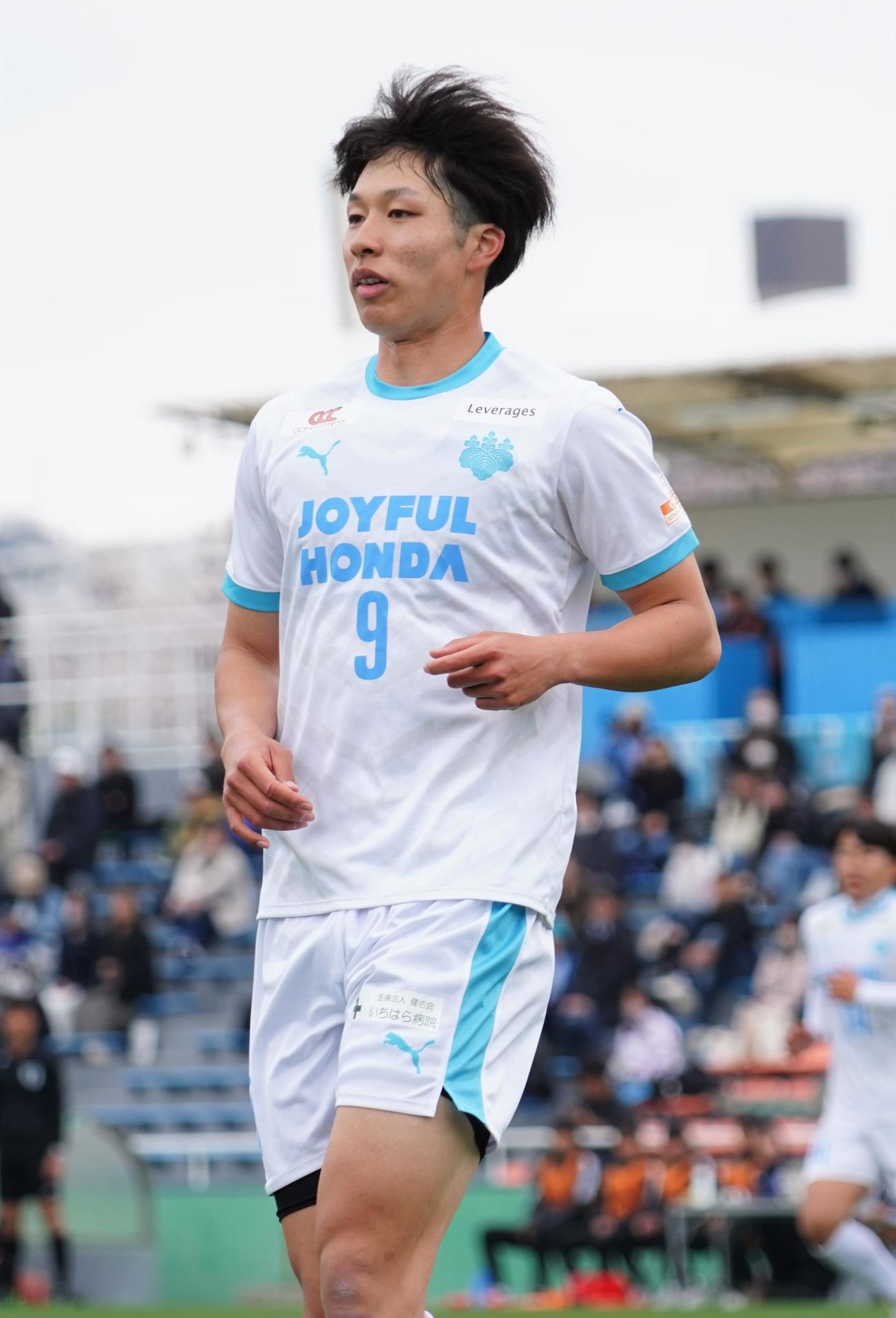 筑波大FW内野航太郎（2024年4月撮影）