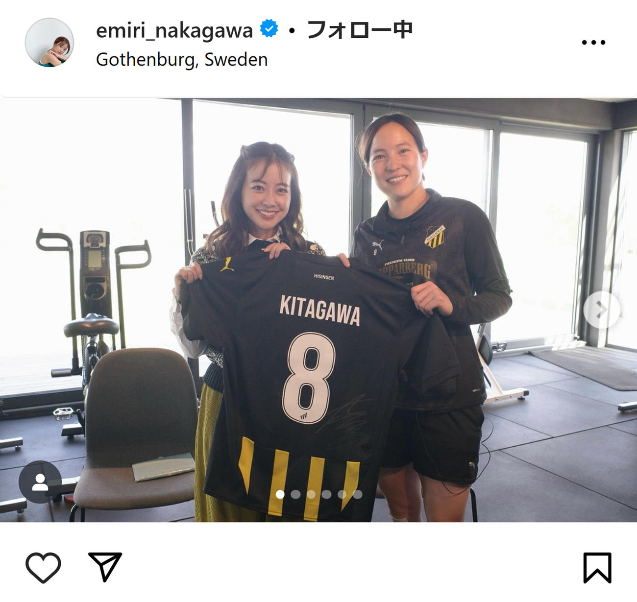 中川絵美里のインスタグラムから