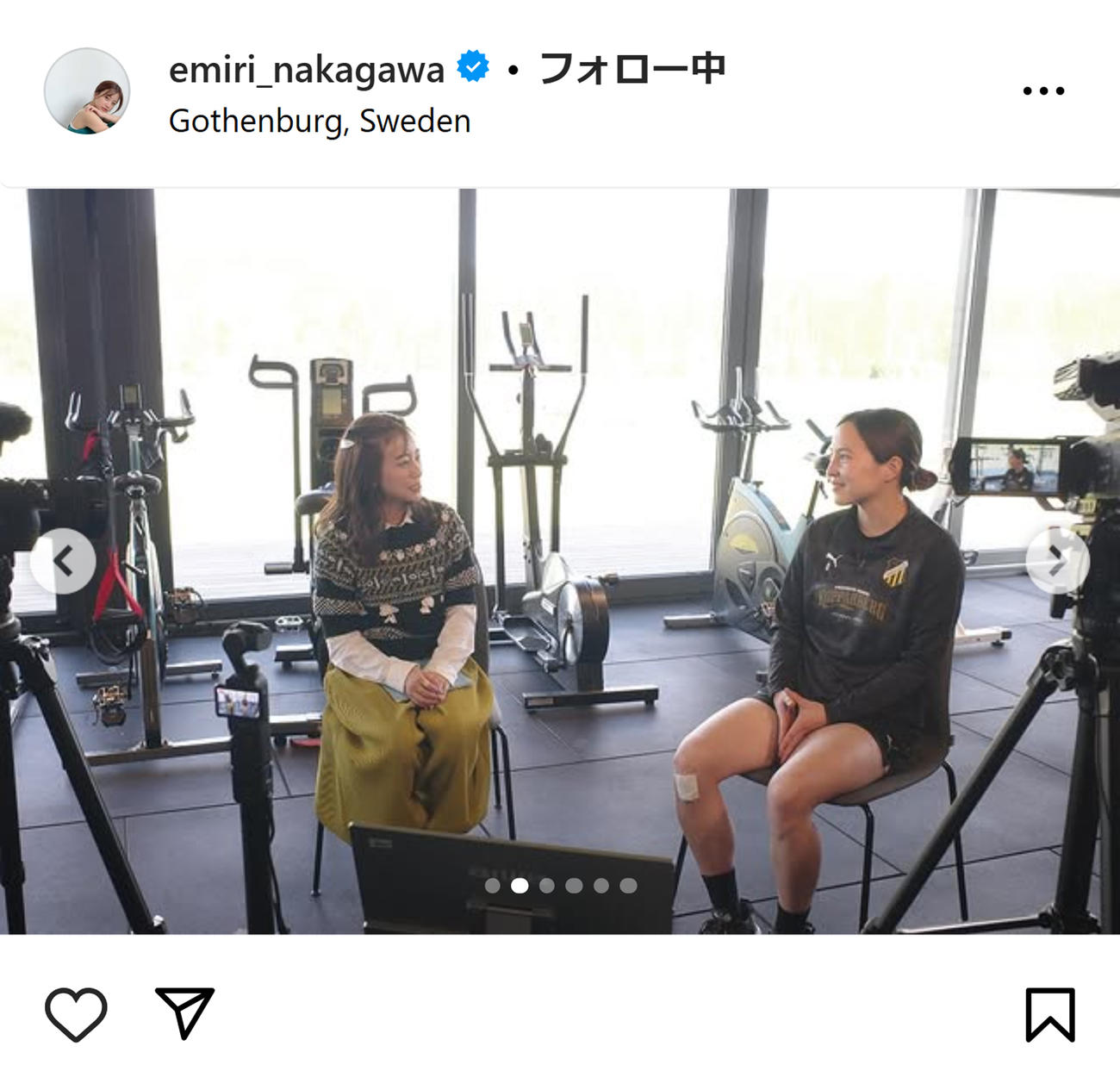 中川絵美里のインスタグラムから