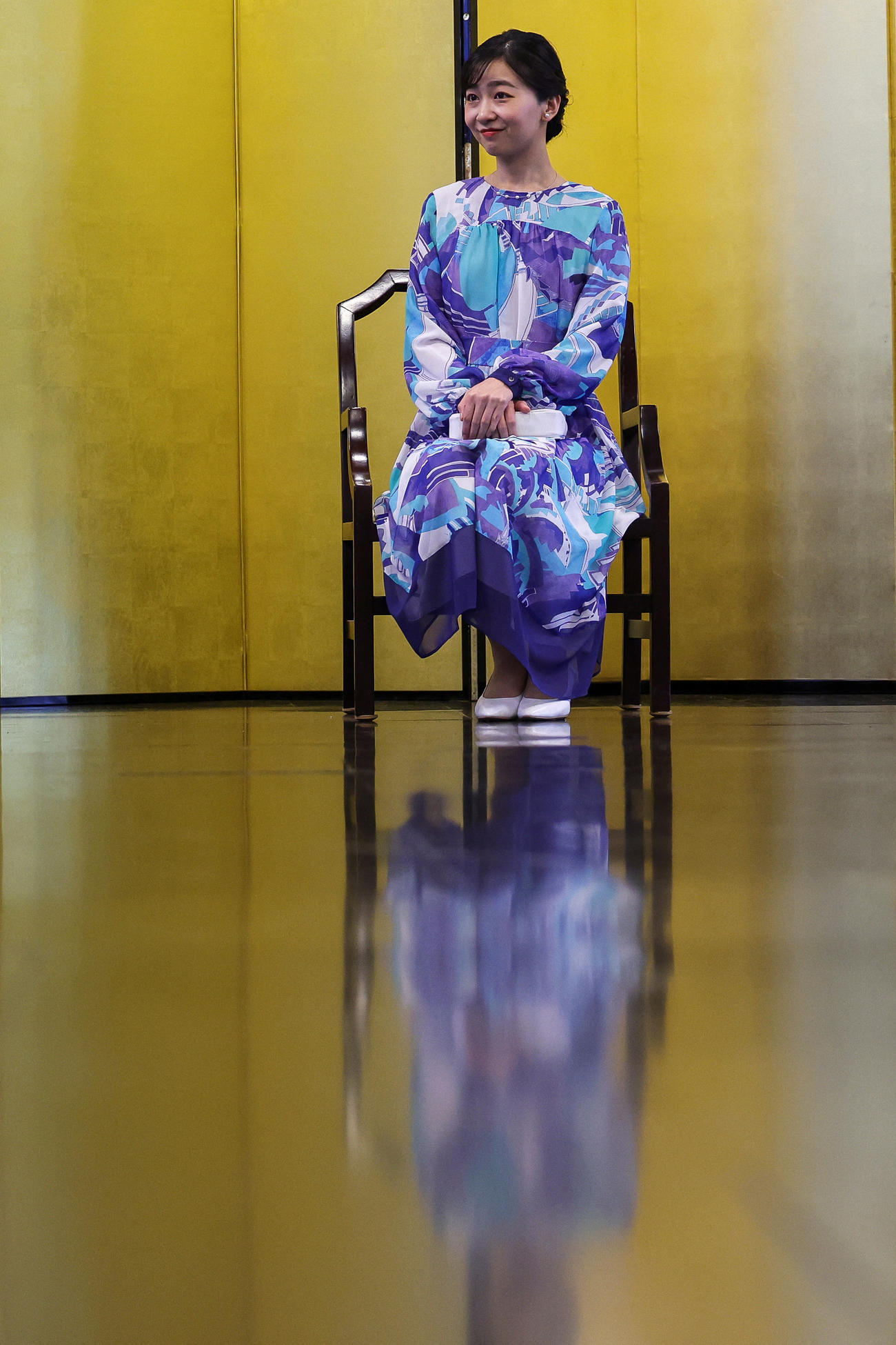 ブラジリアで日系人コミュニティによる歓迎式典にご出席される佳子さま（ロイター）