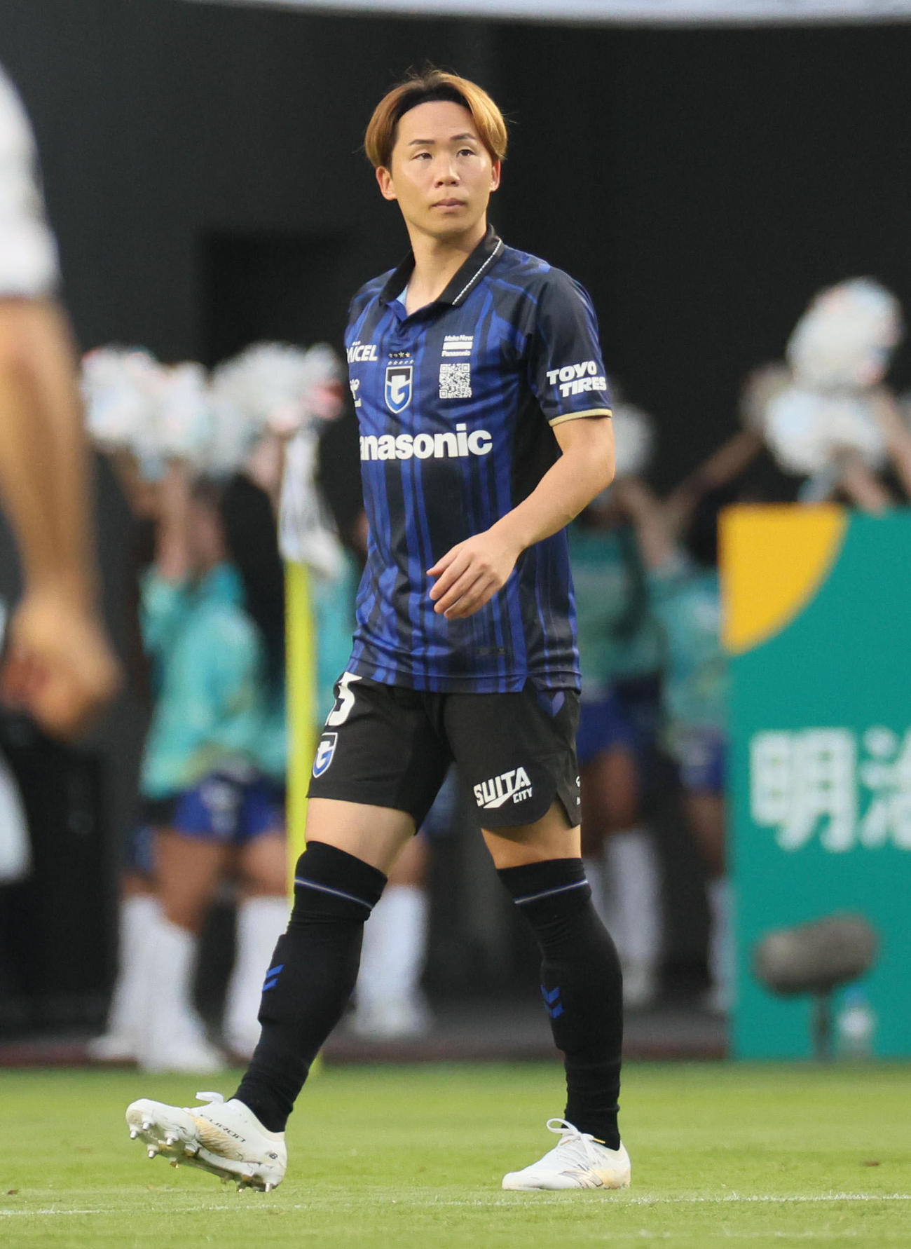 G大阪対FC東京　スタメンで出場したG大阪安部（撮影・宮崎幸一）