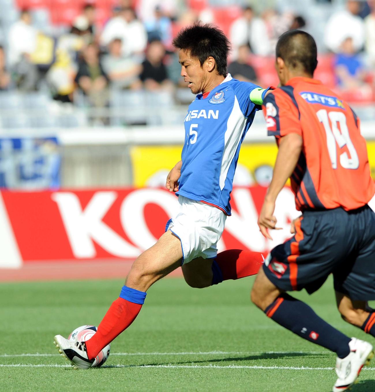 横浜で選手時代の大島秀夫監督（2008年5月6日撮影）