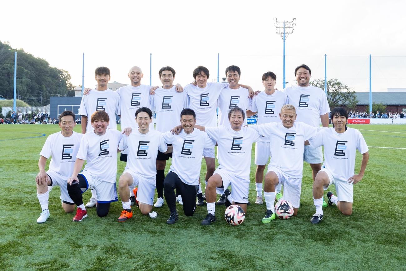 昨年10月に川崎フロンターレのOB会（FOB会）が行ったOBマッチ（（C）川崎フロンターレ／大堀優氏）