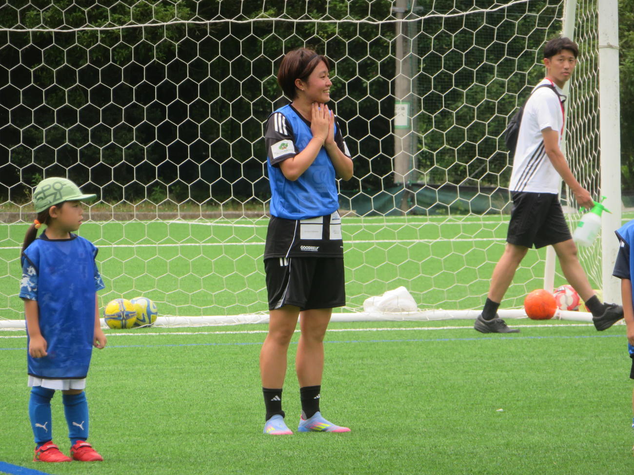 「宮沢兄妹サッカーフェスタ」を開催したサッカー女子日本代表なでしこジャパンMF宮沢ひなた（撮影・佐藤成）