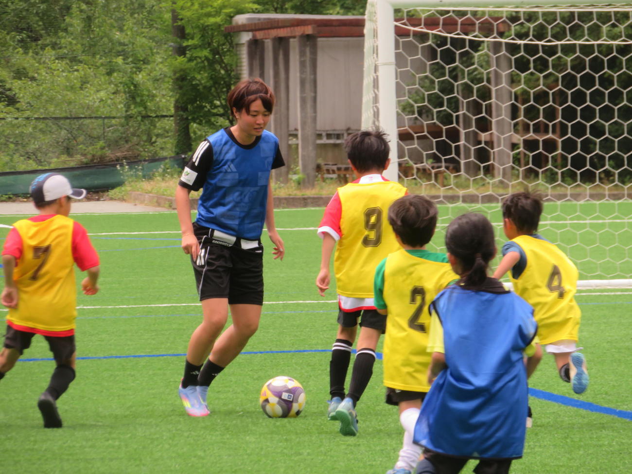 「宮沢兄妹サッカーフェスタ」を開催したサッカー女子日本代表なでしこジャパンMF宮沢ひなた（撮影・佐藤成）