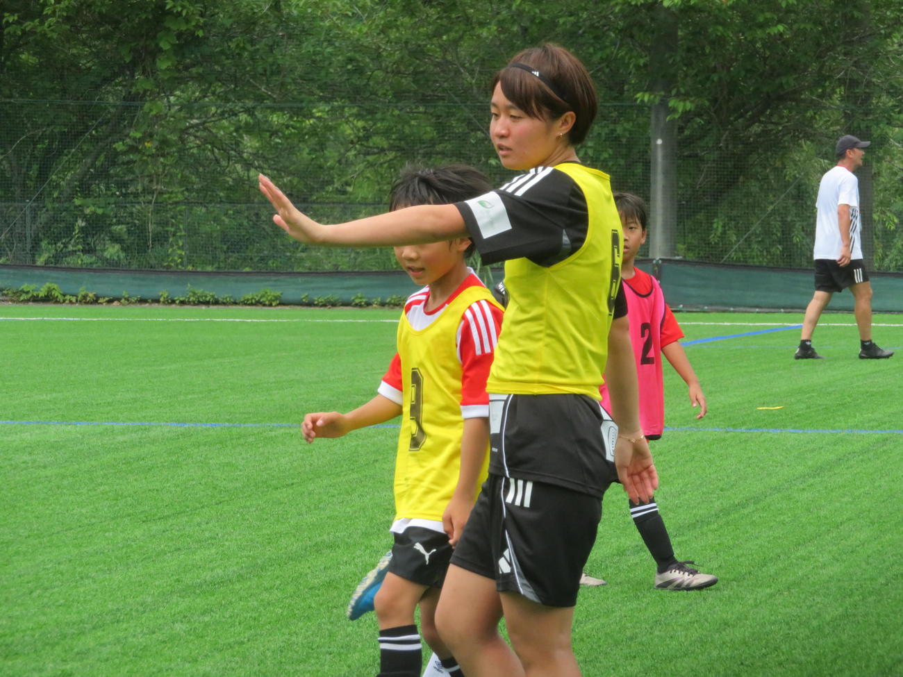 「宮沢兄妹サッカーフェスタ」を開催したサッカー女子日本代表なでしこジャパンMF宮沢ひなた（撮影・佐藤成）