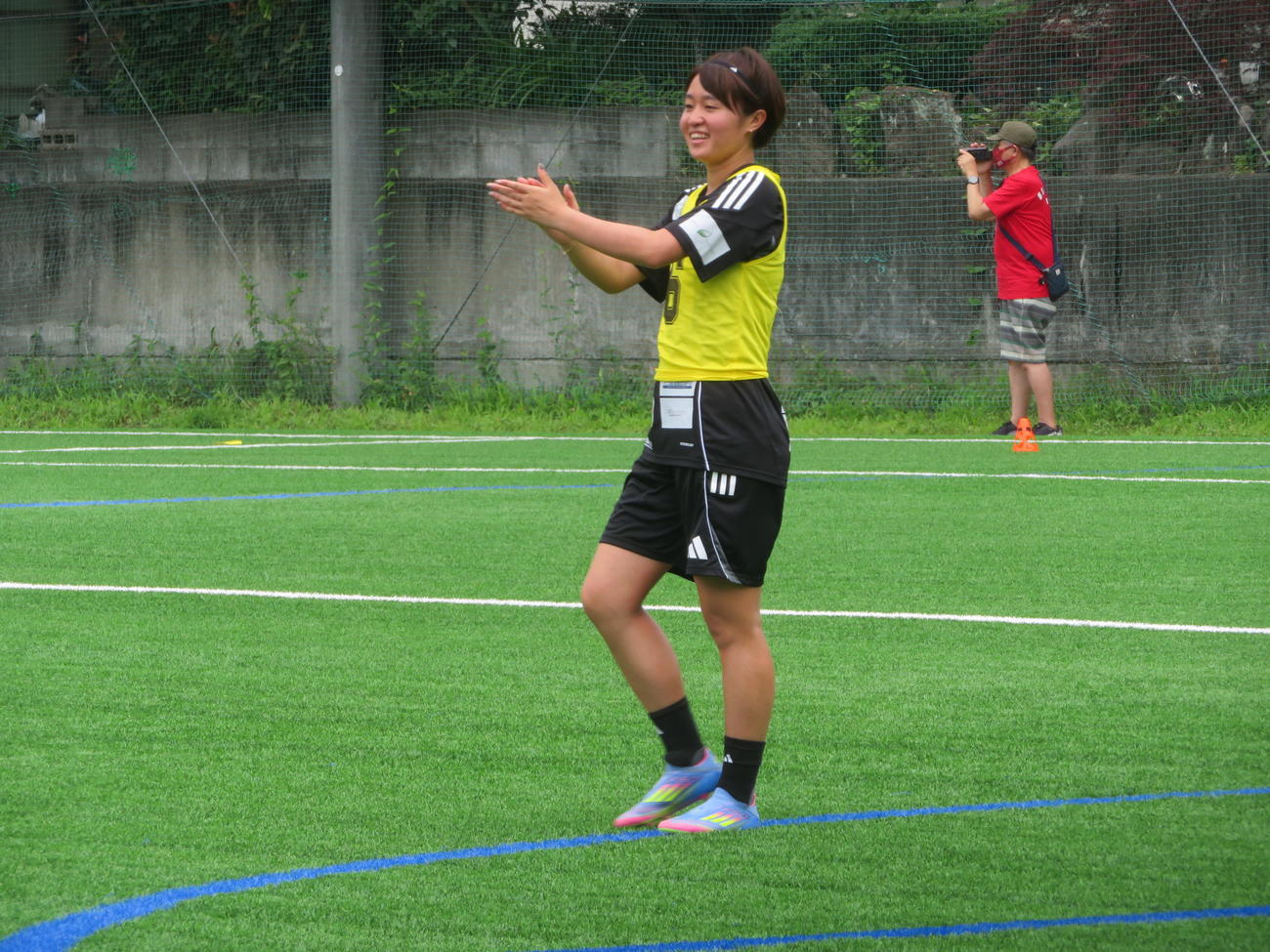 「宮沢兄妹サッカーフェスタ」を開催したサッカー女子日本代表なでしこジャパンMF宮沢ひなた（撮影・佐藤成）