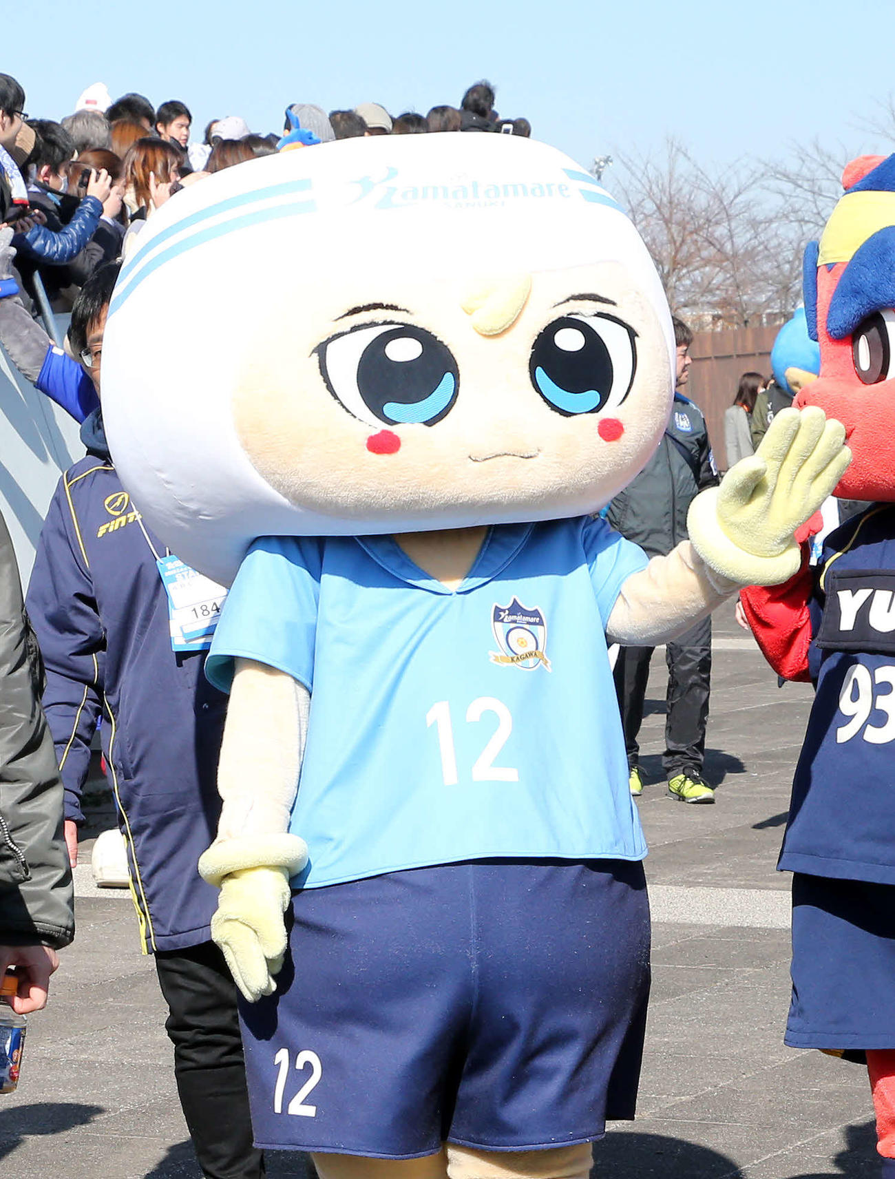 Jリーグマスコット総選挙に出場した讃岐さぬぴー（2020年2月撮影）