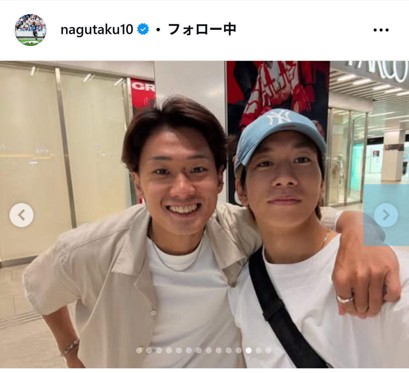名倉巧のインスタグラムから
