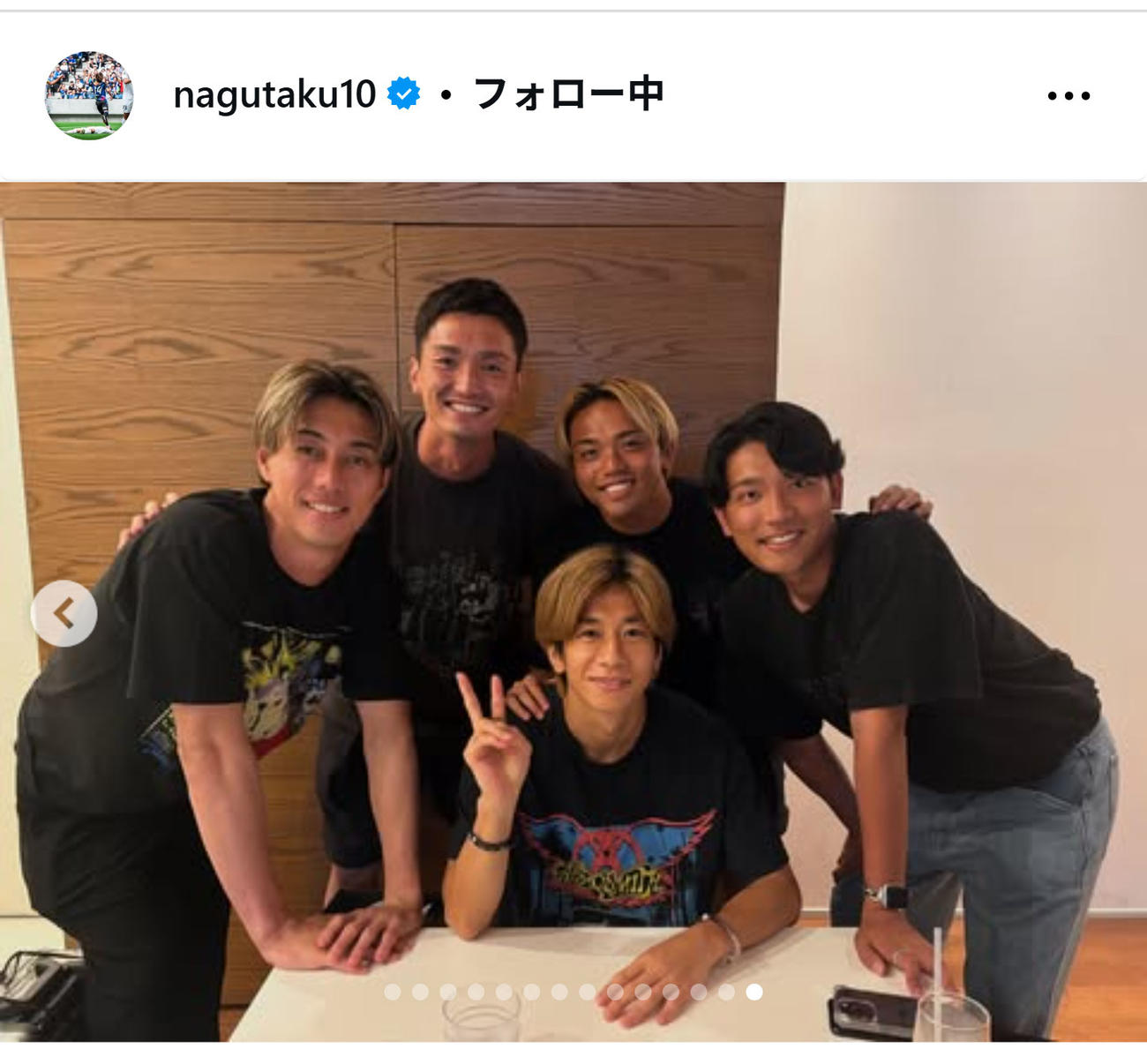 名倉巧のインスタグラムから