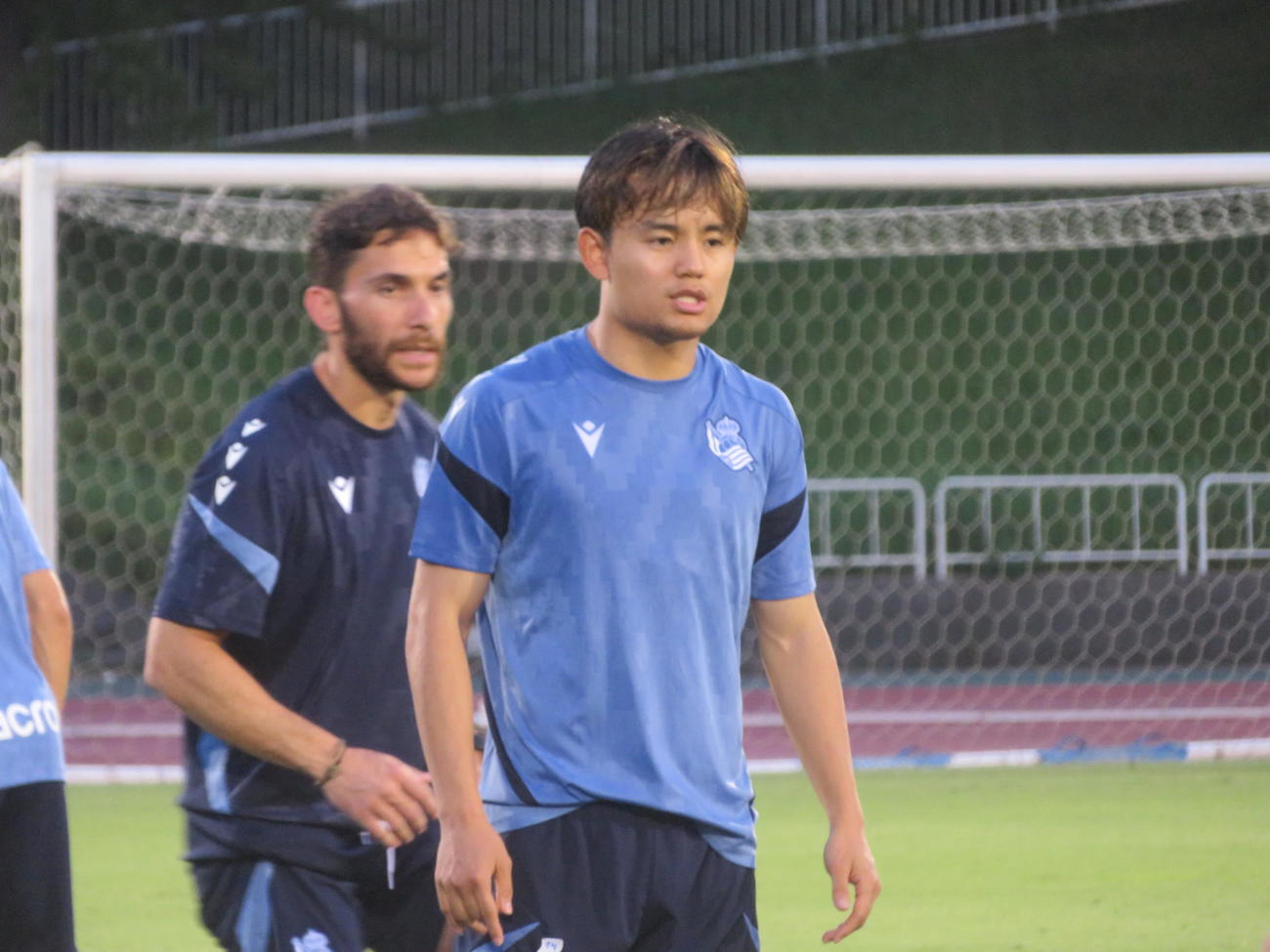 ジャパンツアー第2戦横浜FC戦に向けて調整したRソシエダード久保建英（撮影・佐藤成）