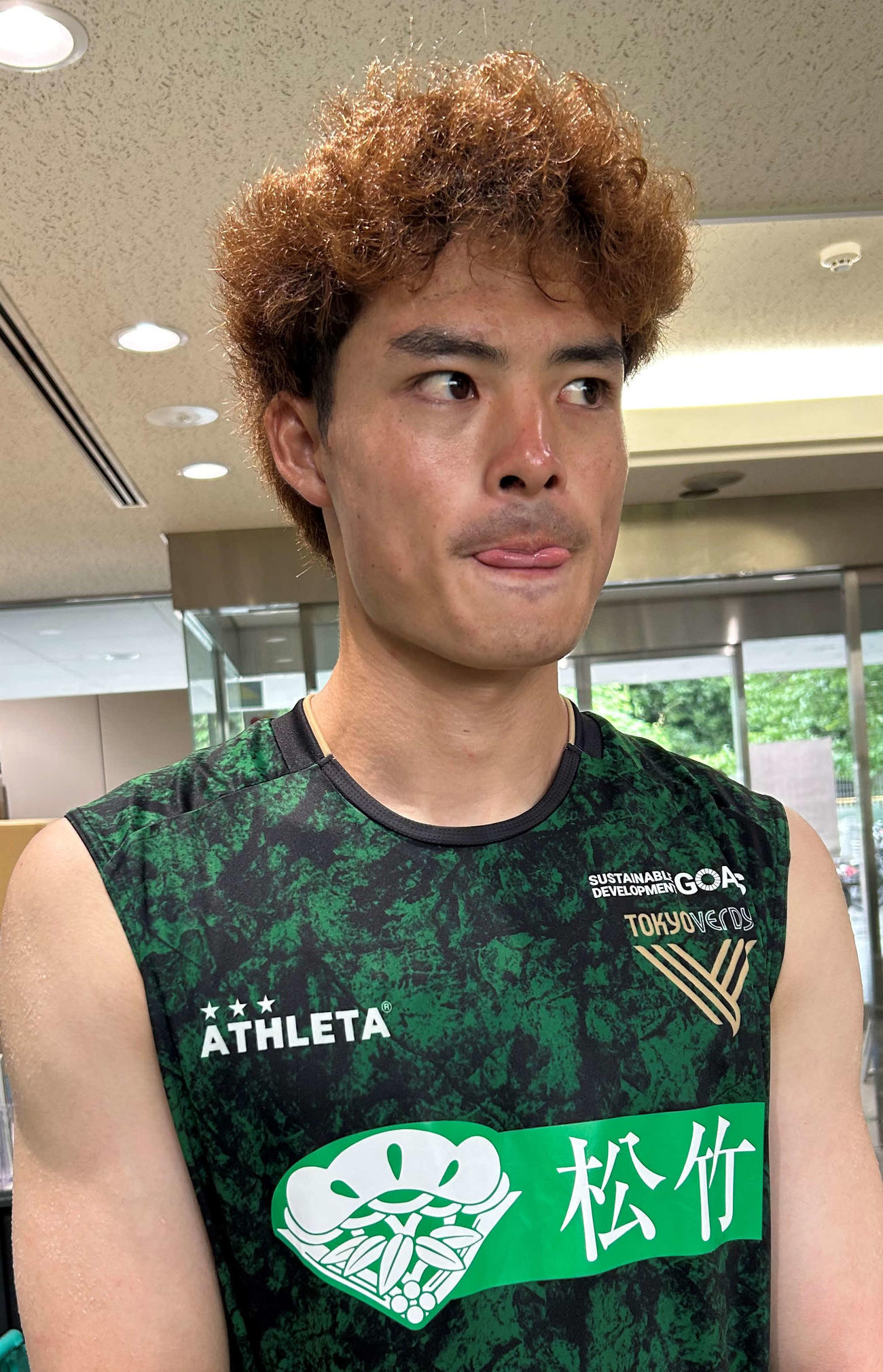 横浜戦に向けて意気込みを口にする東京V・DF谷口栄斗