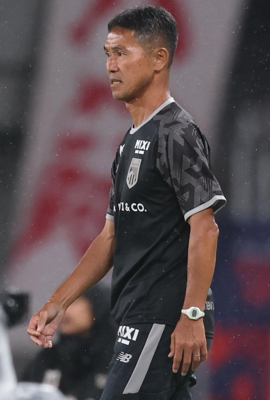 東京対鹿島　東京松橋監督（撮影・野上伸悟）