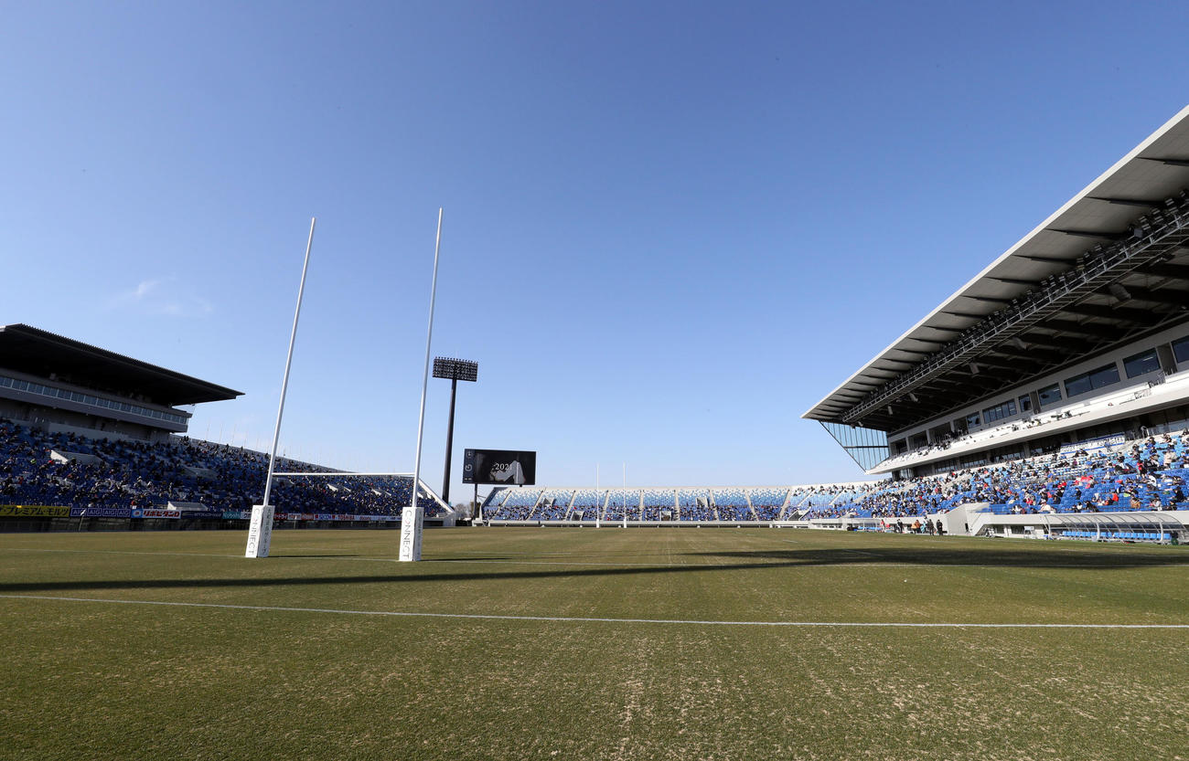 熊谷ラグビー場（21年2月撮影）