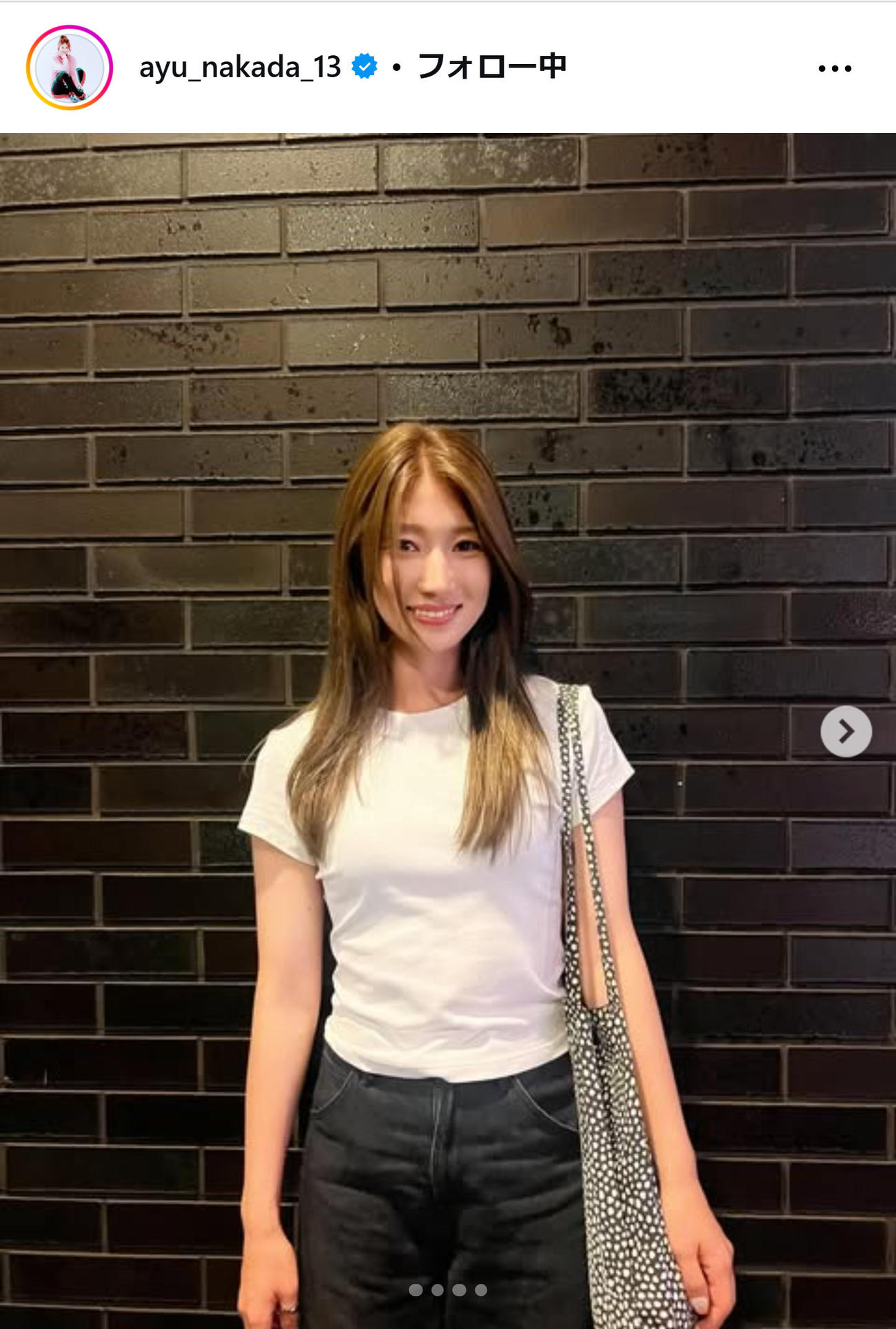 仲田歩夢のインスタグラムから