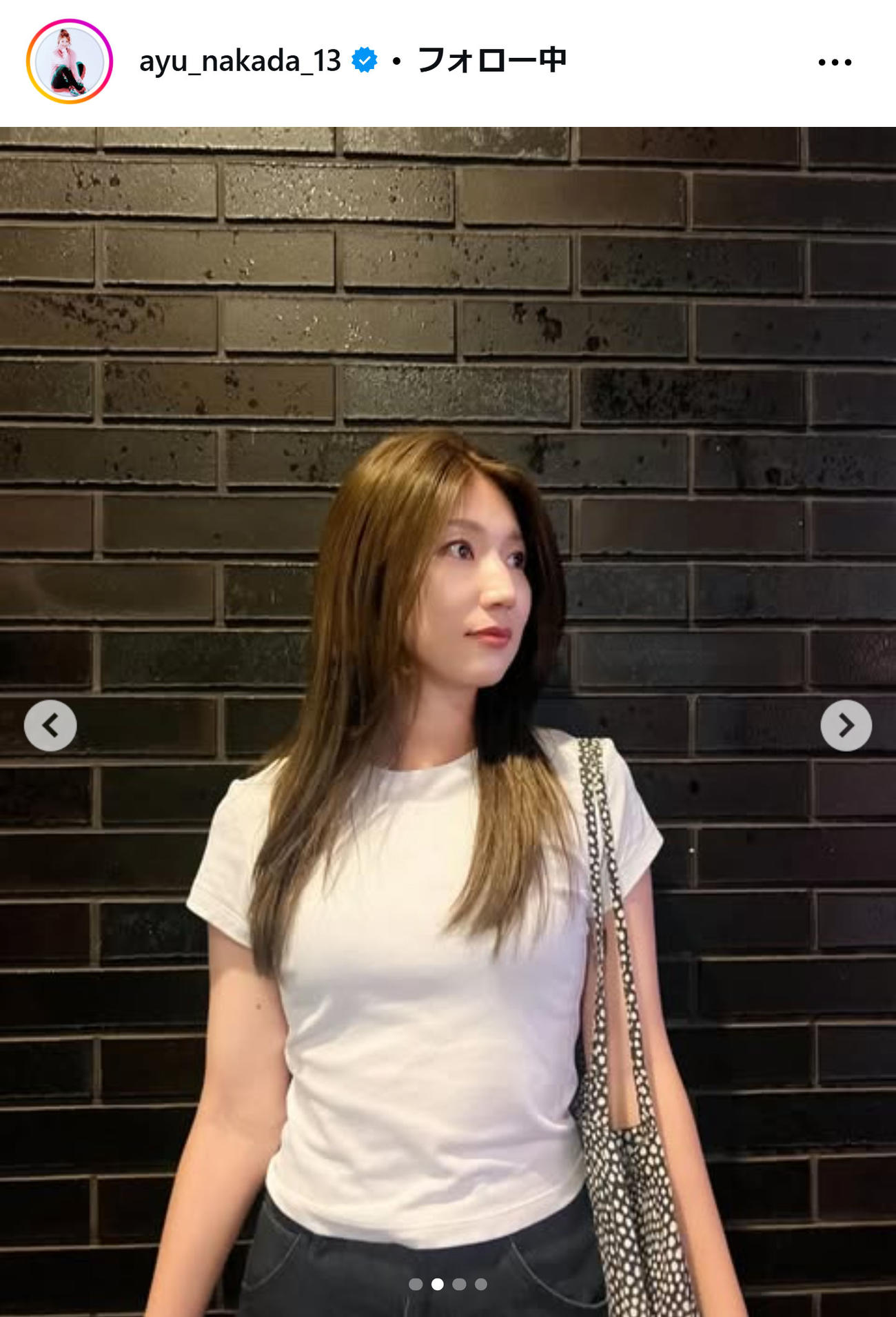 仲田歩夢のインスタグラムから