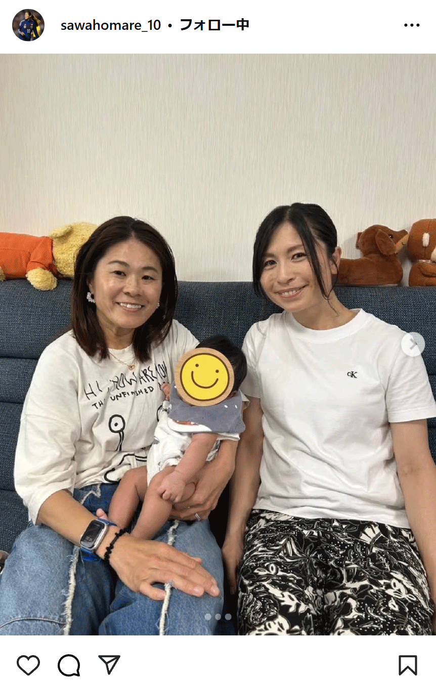 澤穂希さんのインスタグラムから