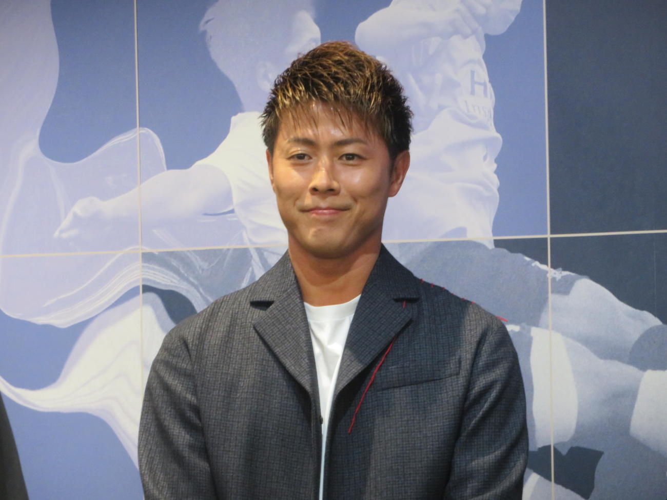 JFAエースバーンプロジェクト発表会に出席した柿谷曜一朗氏（撮影・佐藤成）