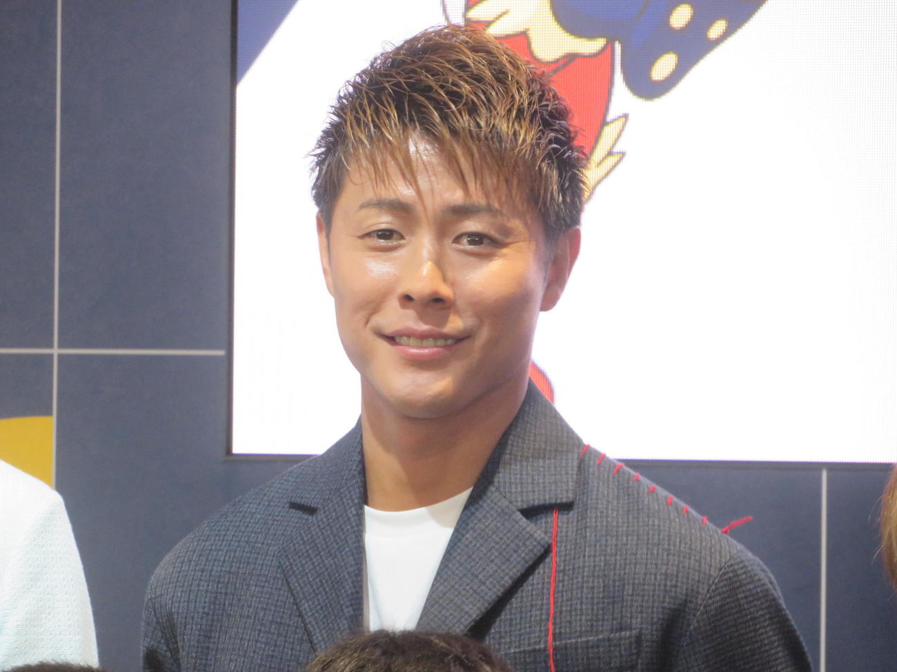 JFAエースバーンプロジェクト発表会に出席した柿谷曜一朗氏（撮影・佐藤成）
