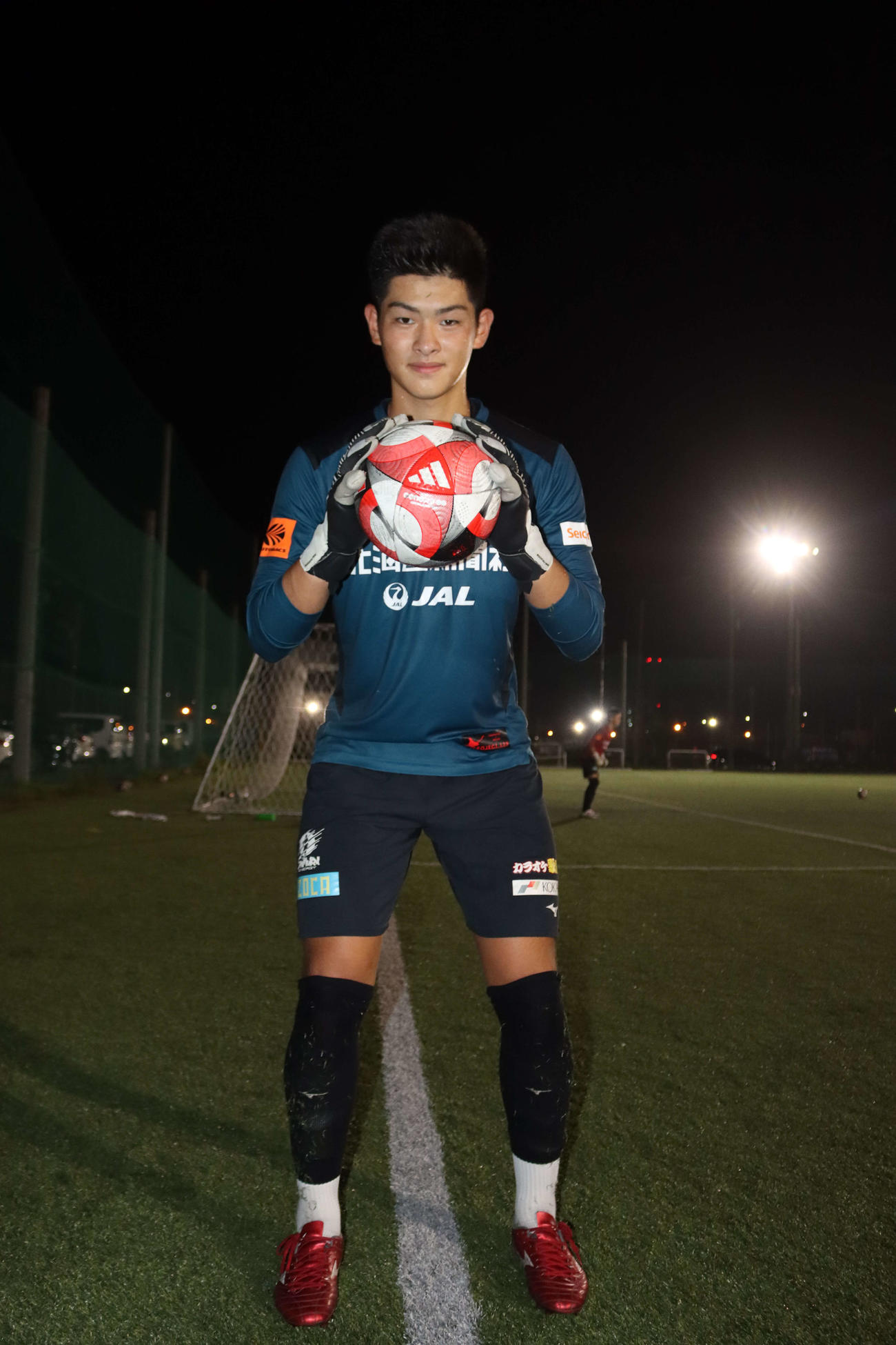 トップチーム昇格が決まった札幌U－18GK唯野（撮影・保坂果那）