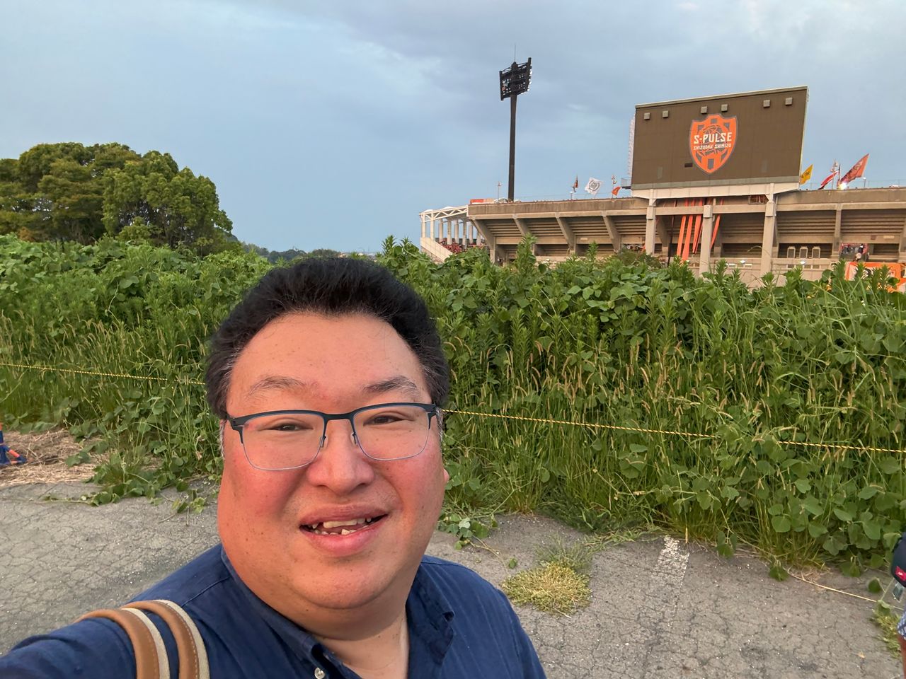IAIスタジアム日本平を訪れた鳥海高太朗氏