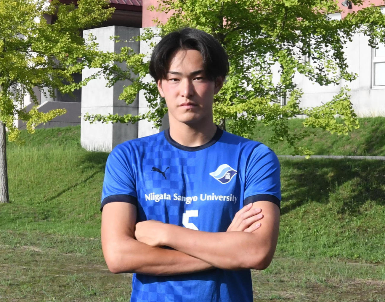 FC岐阜への加入が内定した新潟産大・湯岑（撮影・小林忠）