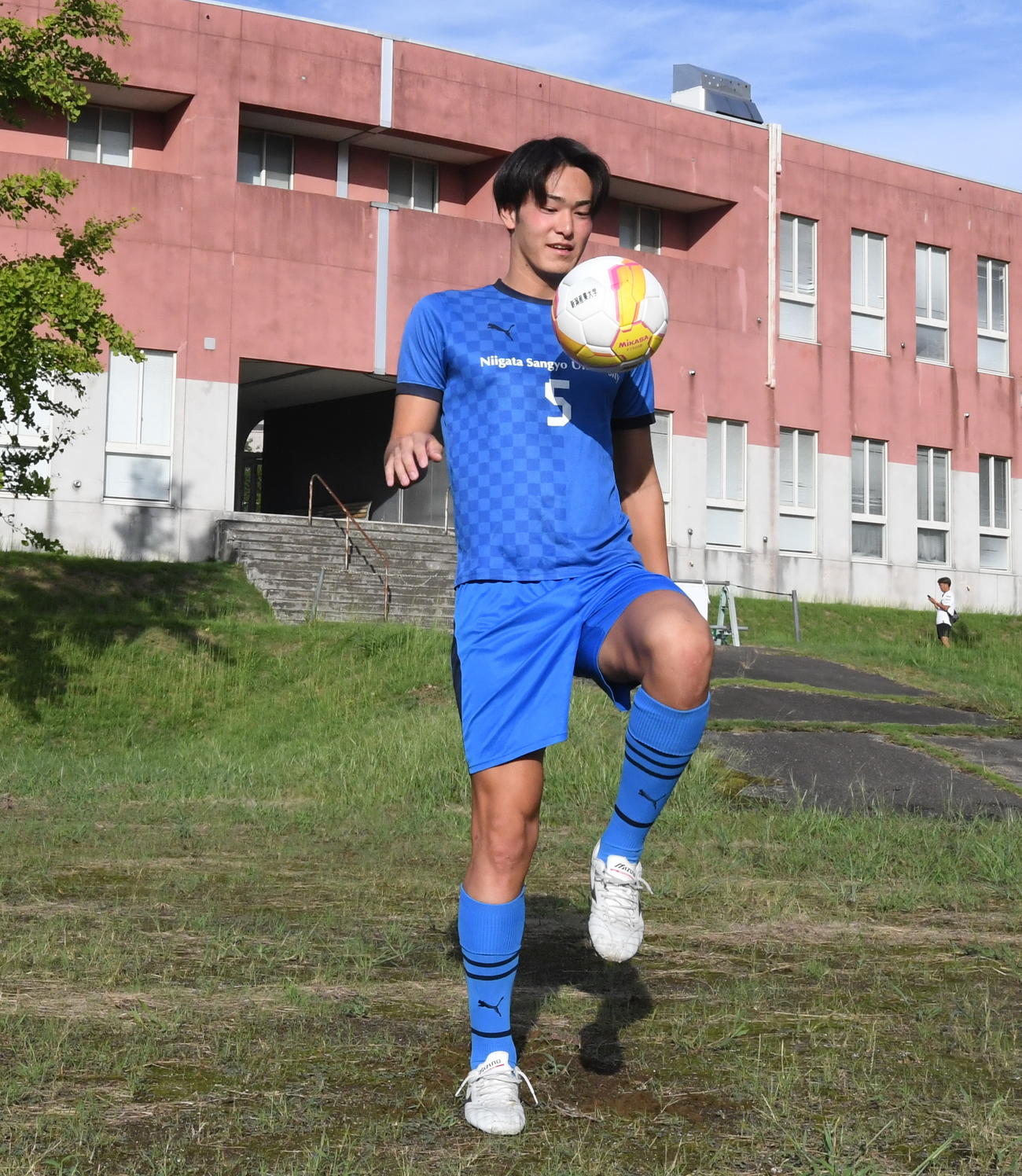 FC岐阜への加入が内定した新潟産大・湯岑（撮影・小林忠）