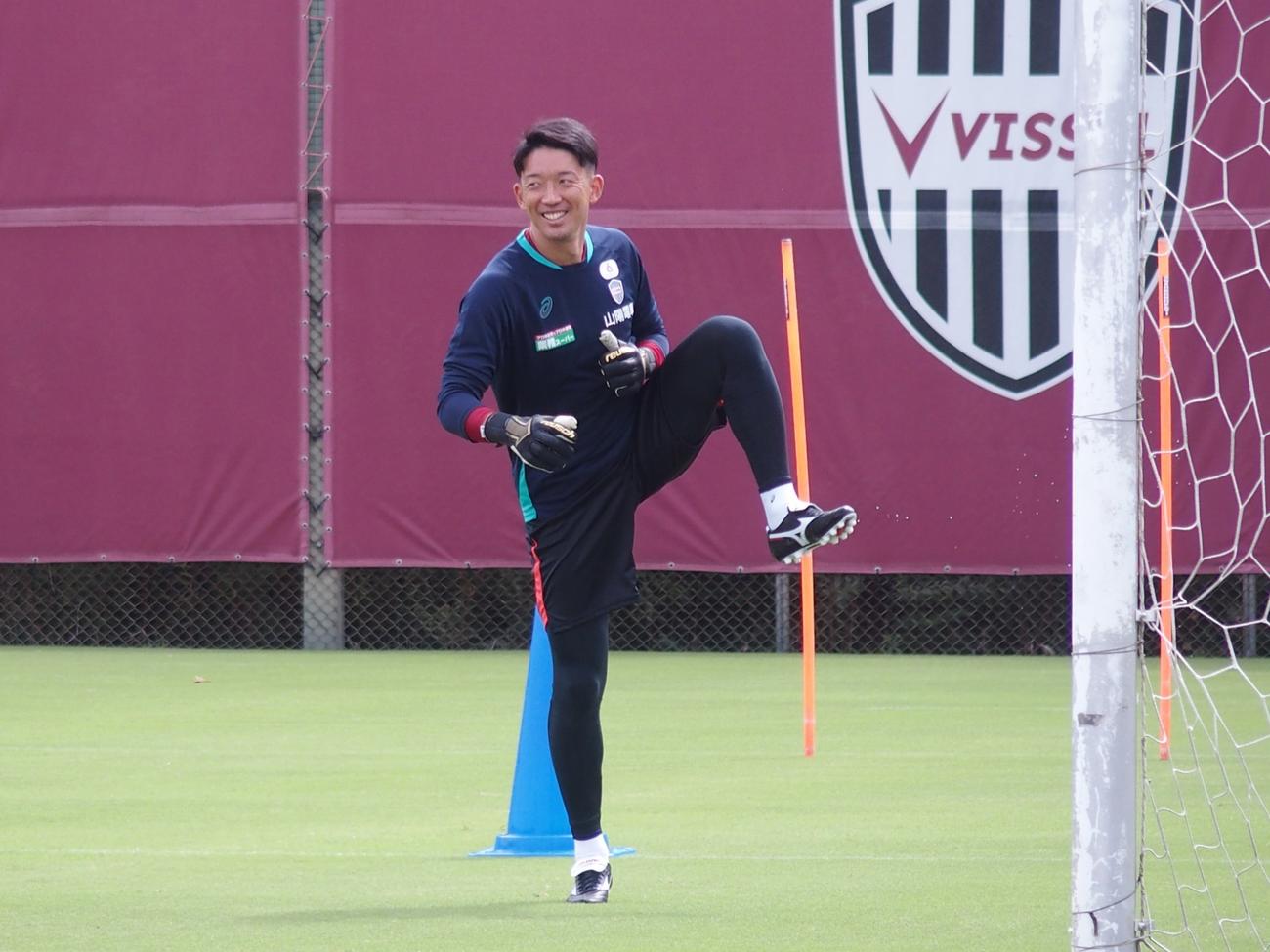 神戸に加入したGK権田修一（撮影・永田淳）