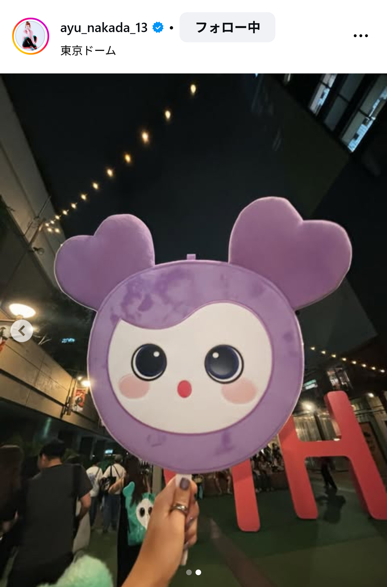 仲田歩夢のインスタグラムから