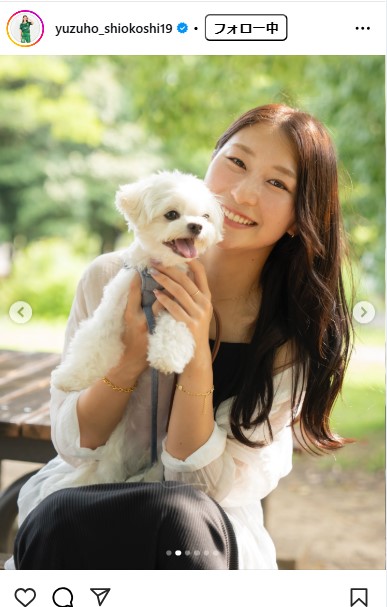 塩越柚歩のインスタグラムから