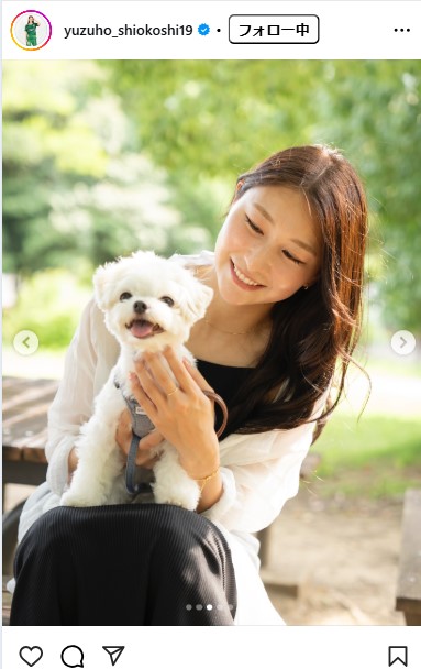 塩越柚歩のインスタグラムから