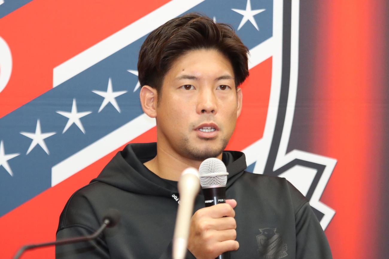 今季限りでの現役引退を発表した札幌深井（撮影・保坂果那）