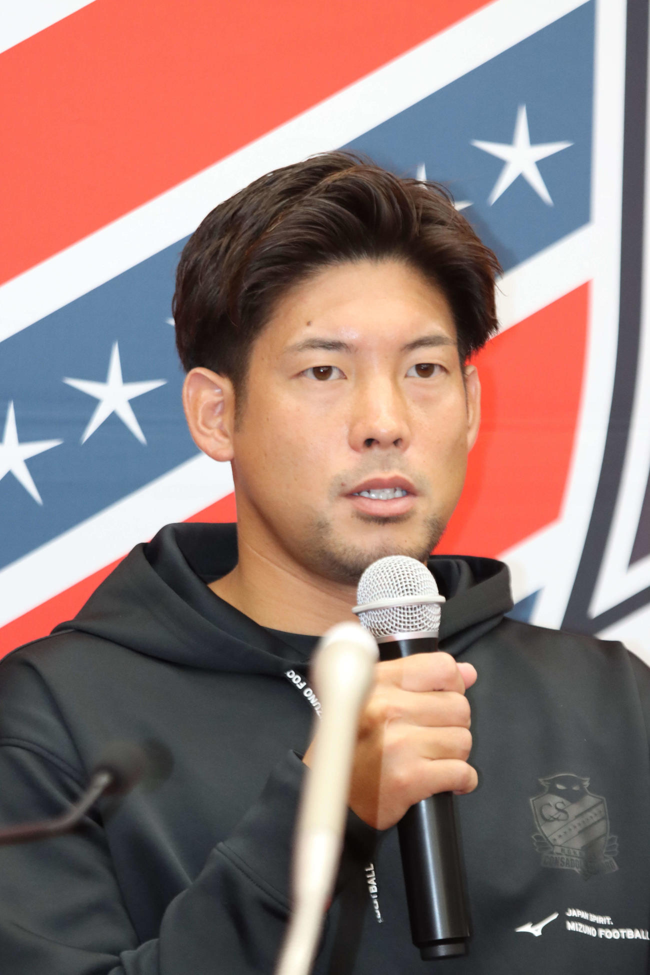 今季限りでの現役引退を発表した札幌深井（撮影・保坂果那）