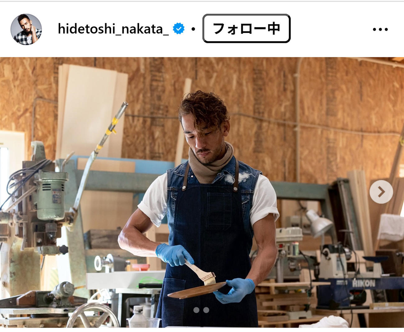 中田英寿氏のインスタグラムから
