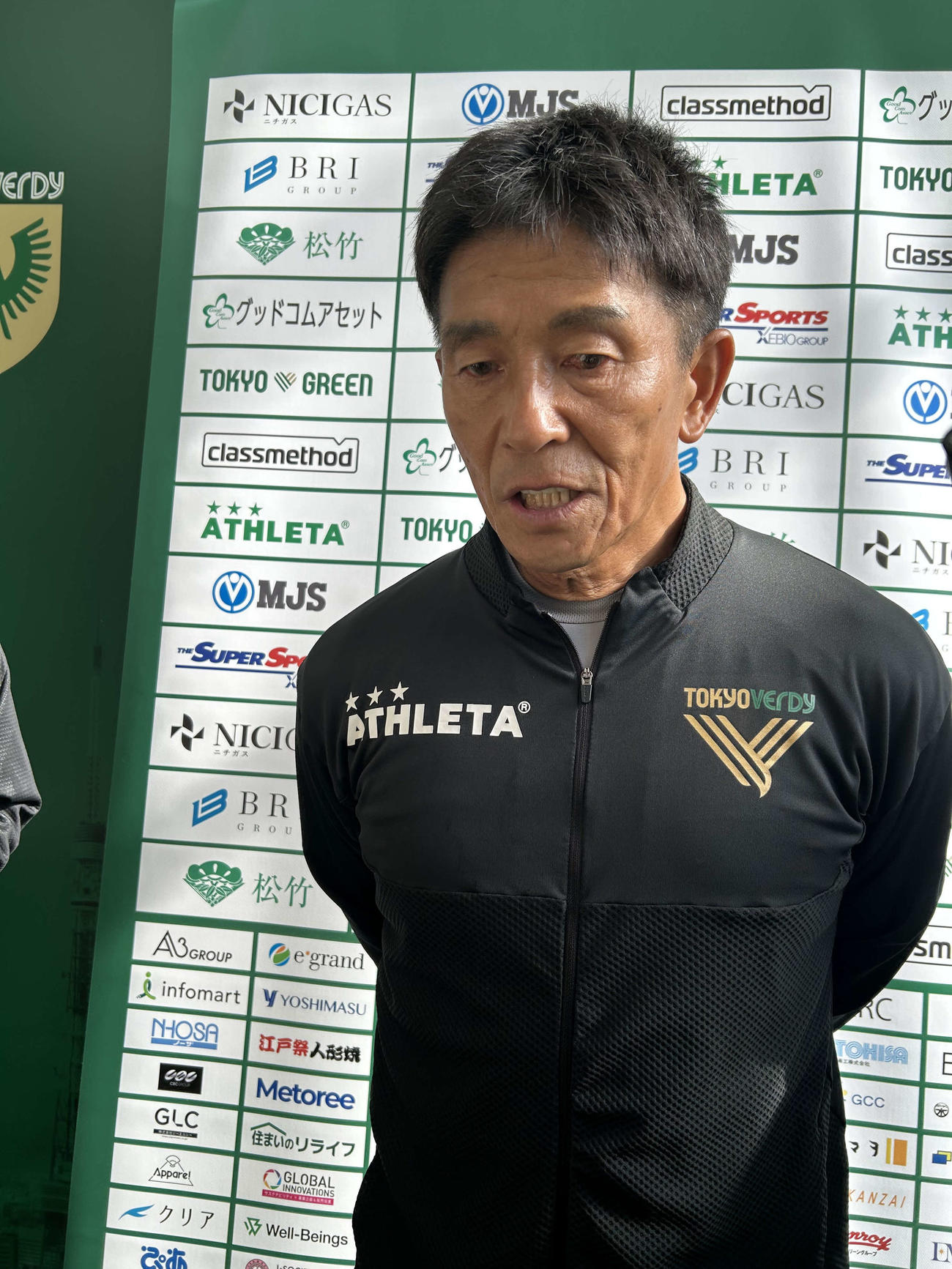 清水戦に向けた思いを語る東京Vの城福浩監督