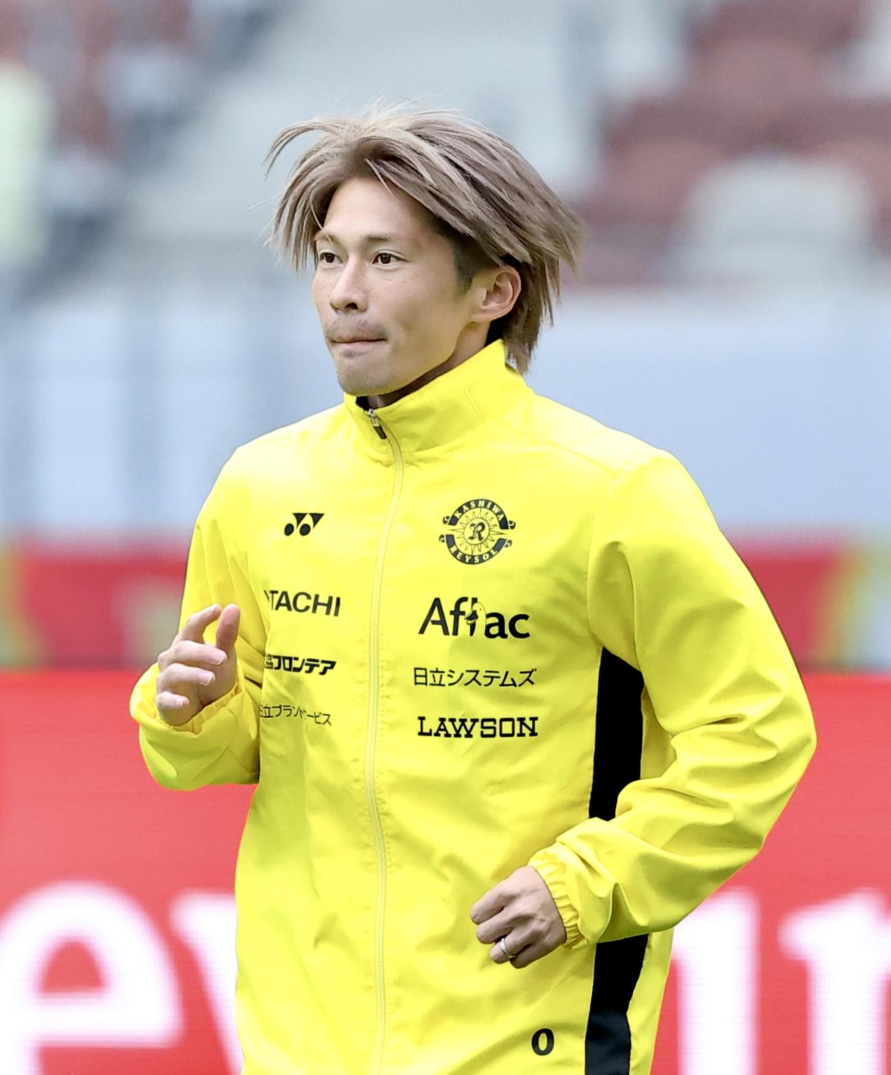 前日練習に臨む柏瀬川（撮影・河田真司）