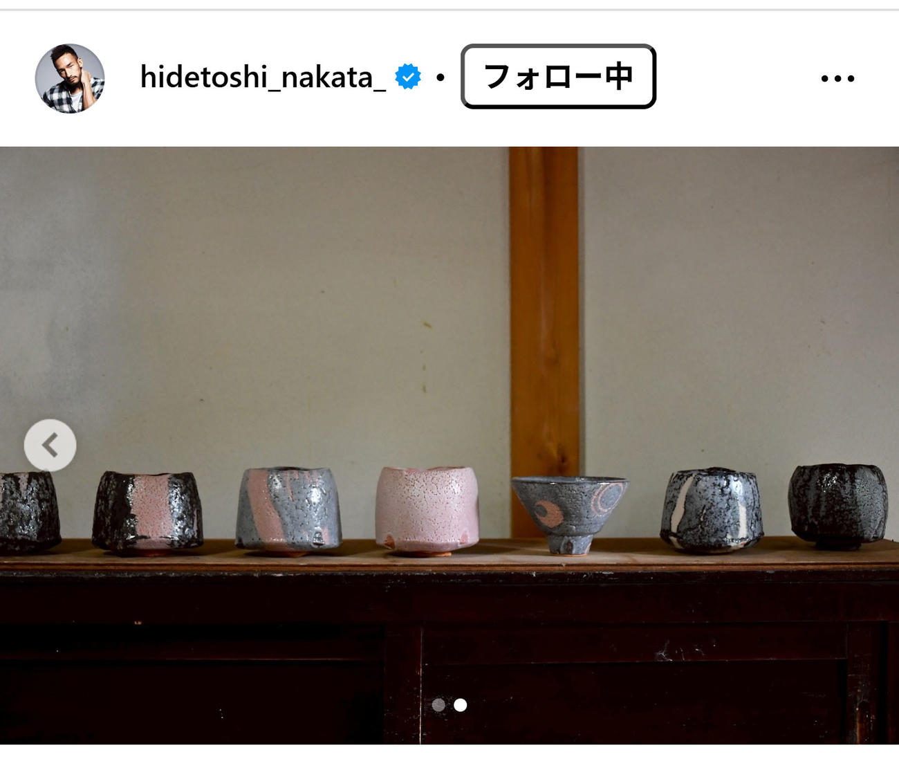 中田英寿氏のインスタグラムから