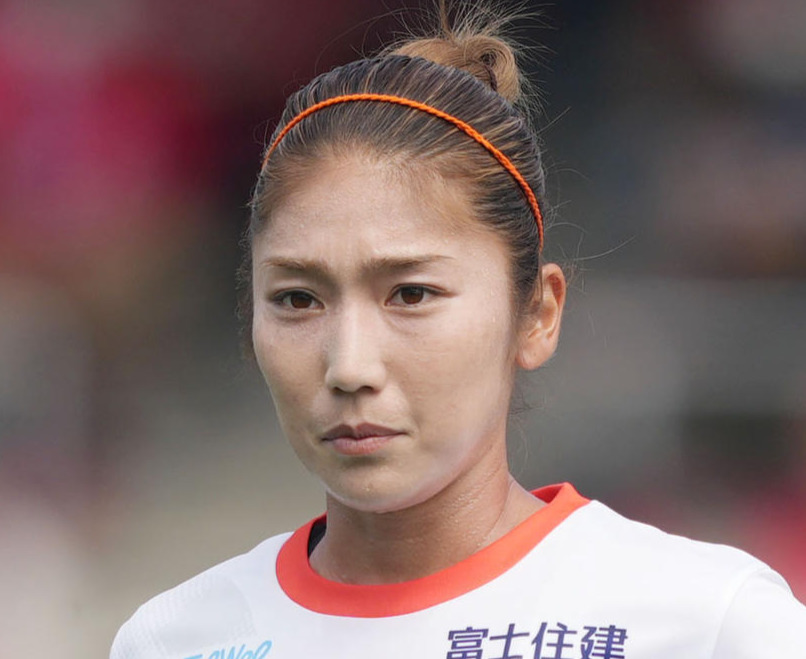 女子サッカーの仲田歩夢